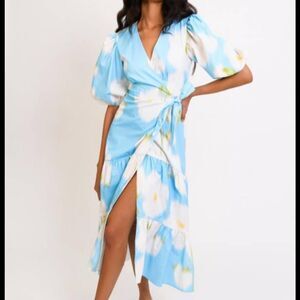 Hutch Marisol Puff Sleeve Wrap Dress